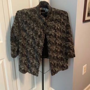 Alfred Dunner Faux Fur Jacket Sz 18